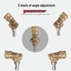 180° Rotating High-Pressure Car Wash Water Gun with 5 Speeds, 1/4 Brass Quick Connector - Cleaning Accessory