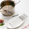 9.37in Stainless Steel Fondue Forks Lightweight Heatproof Cheese Fondue Sticks Barbecue Fruit Dessert Forks Easy To