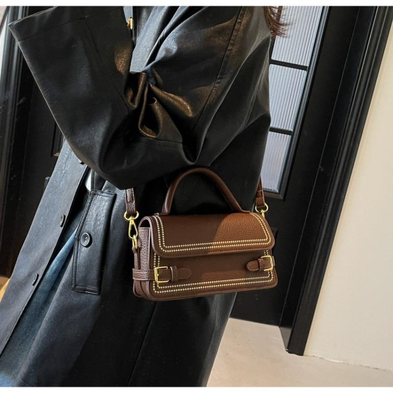 Fashion Small Square Bag Handbag Women's New High-end Texture Shoulder Bag Fashion Simple Messenger Bag