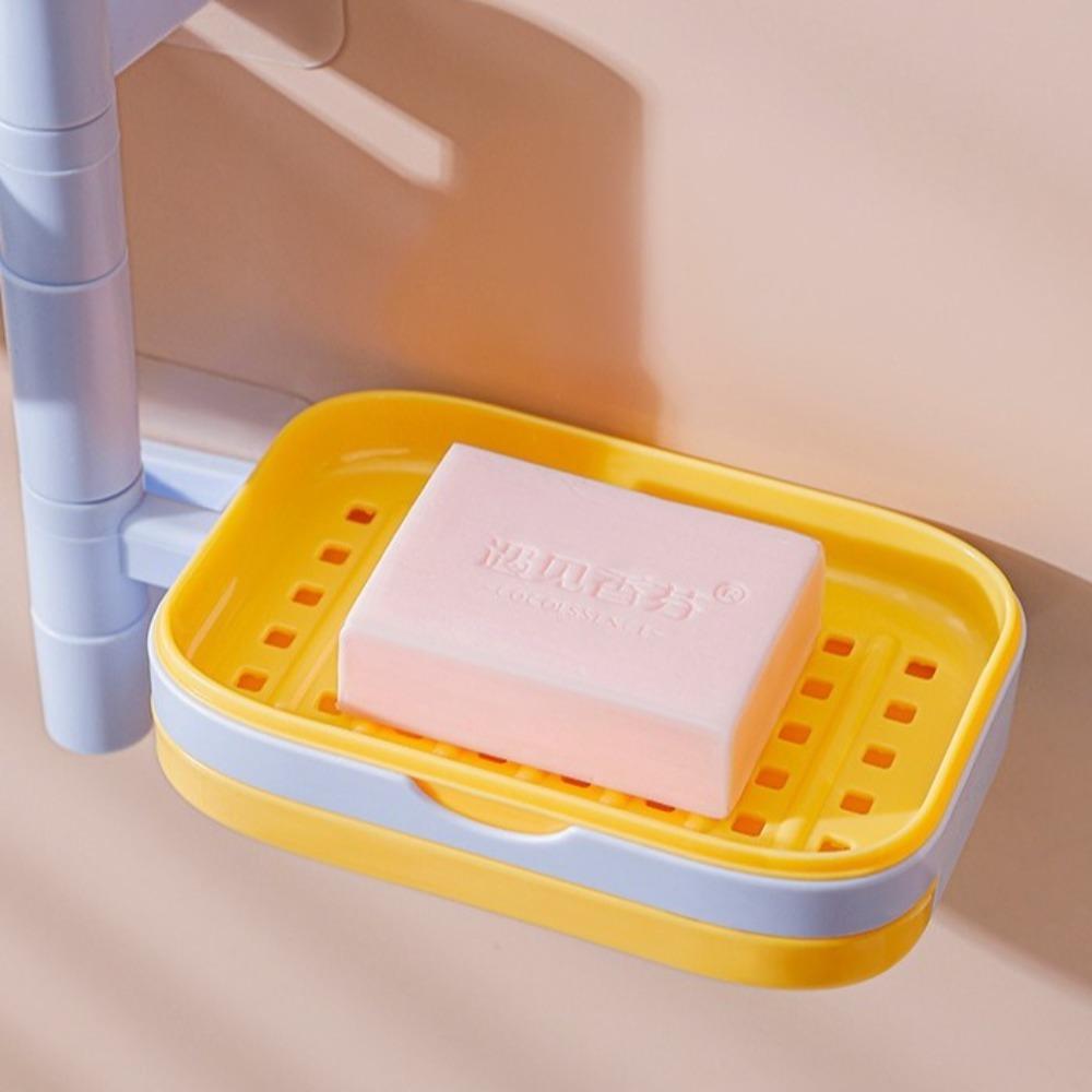 Waterproof Japanese Style Soap Box Plastic Soap Storage Rack Wall Mounted Soap Box  Bathroom