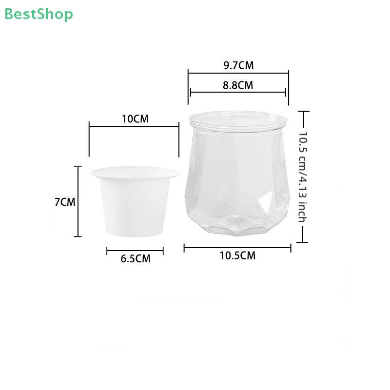 Kunststoff Selbstbewässernder Blumentopf Transparent Pflanztopf Heim Tischplatte Blumentopf Heim Bonsai Deko Moderne Deko