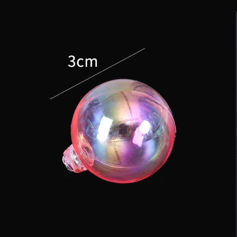 Creative Iridescent Transparent Cake Decoration - Aesthetic Milk White Party Ball for Birthday Desserts