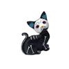 Halloween Resin Cat Dog Figurine Cute Sugar Skull Animal Decors For Desk Shelf Window Display Party Decoration Gift