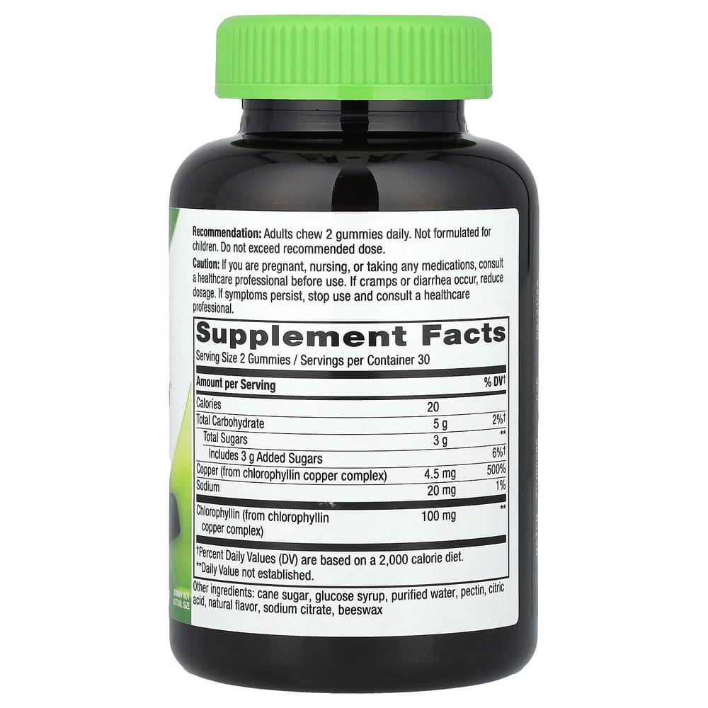 Nature's Way Chlorophyll Orchard Fruits 100mg Gummies, 60 Count