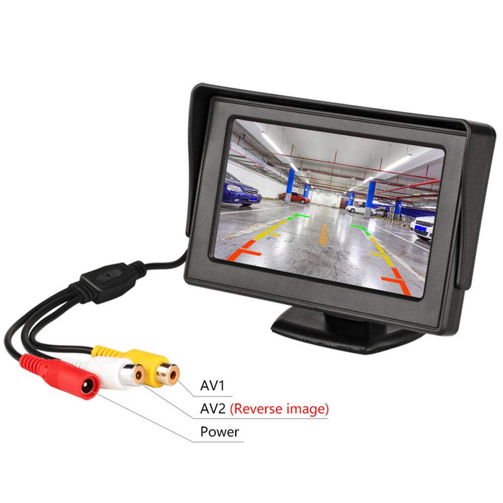 HD Mini 4.3 Inch Monitor Digital TFT LCD 800 * 480 In-Dash Parking Video