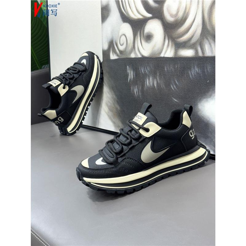 Autumn new breathable leather soft-soled Forrest Gump shoes sports and leisure zmd