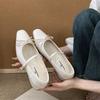 French evening breeze bow niche Mary Jane shoes women's 2025 autumn new thick heel with skirt single shoes ladyshoes