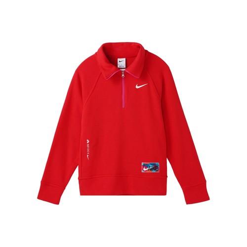 Nike Women s Red Half-Zip Knit Sweatshirt S красный