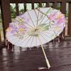 70cm Classical Oil Paper Umbrella Chinese Style Tassel Umbrella Silk Fabric Tassel Umbrella  Girls