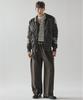 Deoseutoli [Fleece-Lined] Studio Elastic Waist Slacks (Brown)