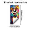 1Pc 2D Flat Self-adhesive Trash Can Stickers Modern Aesthetic Decorative 3D Frog Design for Kitchen Trash Cans & Wall Decoration