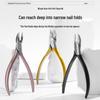 Stainless Steel Angled Nail Cuticle Nipper & Keratin Remover Manicure Tool