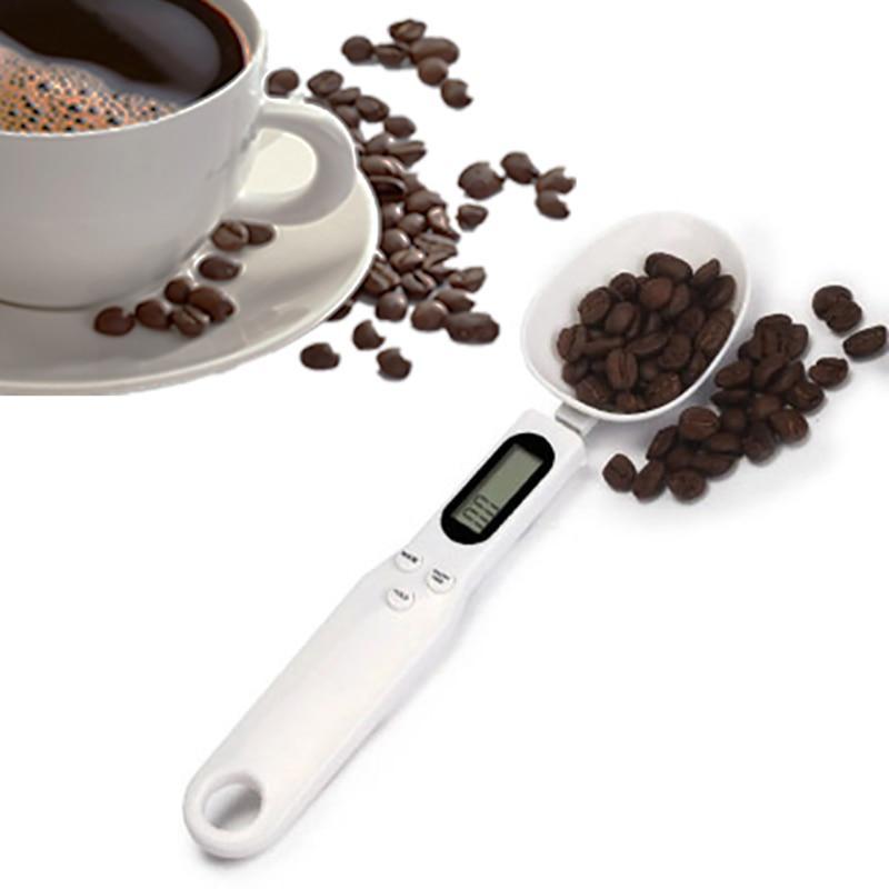 Bilancia Cucchiaio Portatile Cucchiaio Misuratore Elettronico da Cucina Display LCD Peso Altamente Accurato Cibo 500g/0.1g Strumenti di Pesatura per Erbe da Forno