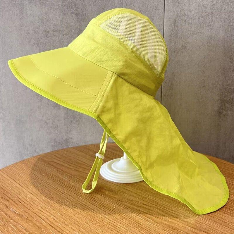 

Baby Kids Sun Hat with Neck Flap - Wide Brim Bucket Fisher Cap, Lightweight Quick-Dry for Beach Summer 2-10Y 50-55cm