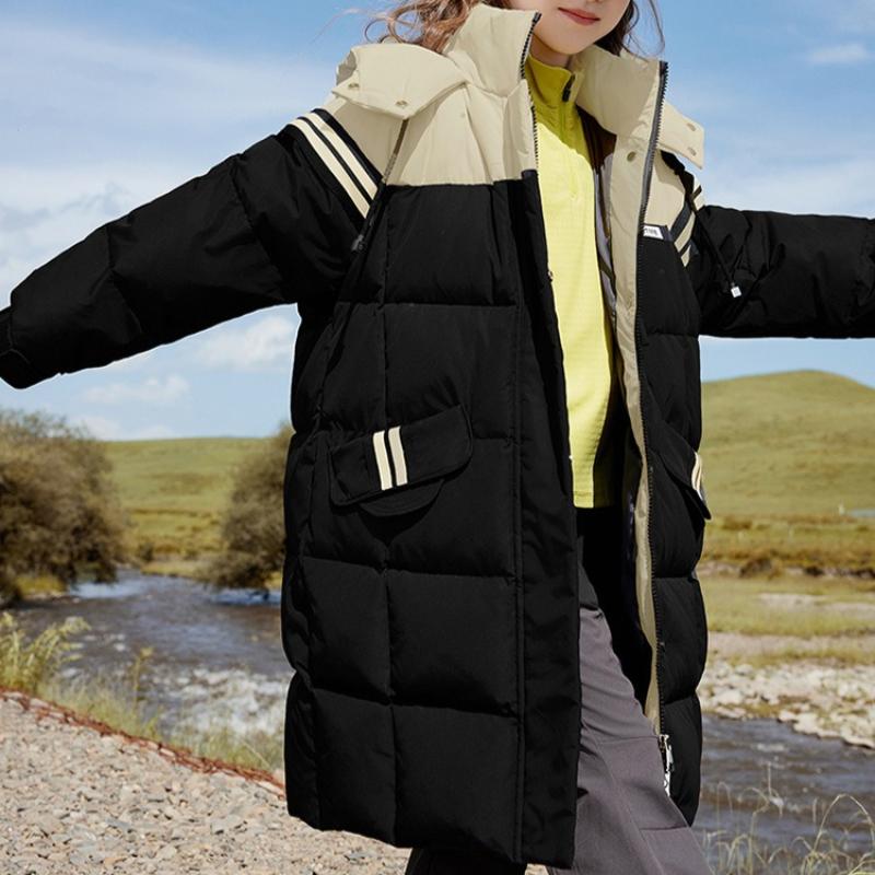 Children's Down Jacket, Long-length Coat for Girls, Hooded, Thick and Warm Winter Outerwear