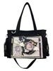 Youth Campus Nylon Crossbody Bag With Transparent Layer For Daily Casual Use