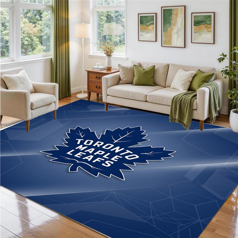 Toronto Maple Leafs Design Kristalfluweel Tapijt Zacht Decoratief Mat voor Slaapkamer Entree
