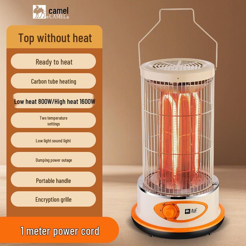 Compact Electric Birdcage Heater: Energy-Saving Fire Pit for Home & Office, Fast Tea Brewing & Efficient Heating