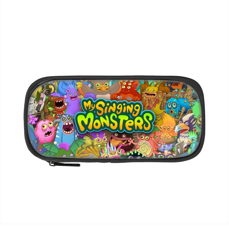 My Singing Monsters Pen Case Game Cartoon Print Large Capacity New Kindergarten Elementary School Boys and Girls