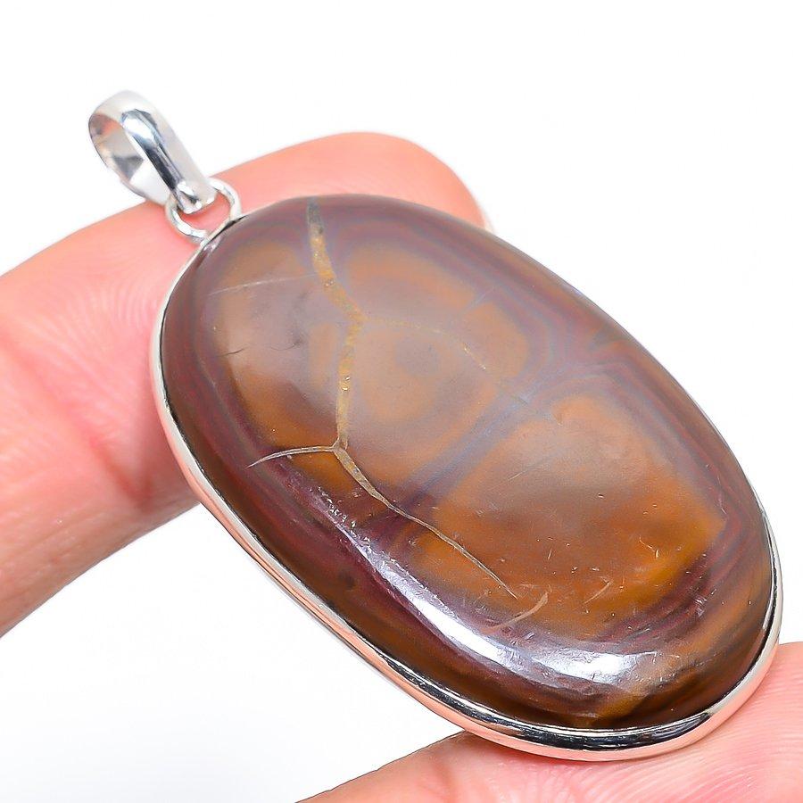 

Natural Septerian Gemstone Handmade 925 Sterling Silver Pendant 2.17 R3M93