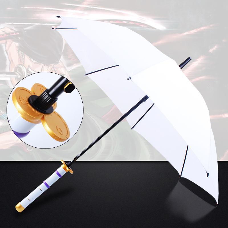 Anime Samurai Schwert Schirm - Kreativer Sonnenschirm mit langem Griff