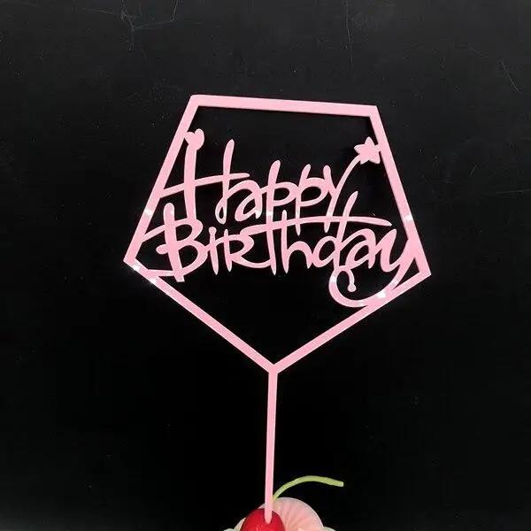 1-7pcs New Forest Animal Cake Card Inserts Christmas Santa Birthday Cake Banners Cake Decorating Inserts Cupcake Inserts