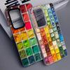 Watercolors Set Paint Palette Soft Phone Case for Samsung A17 A16 A15 A14 A13 A57 A56 A55 A54 A53 A37 A36 A35 A34 A33 A26 A25 A2