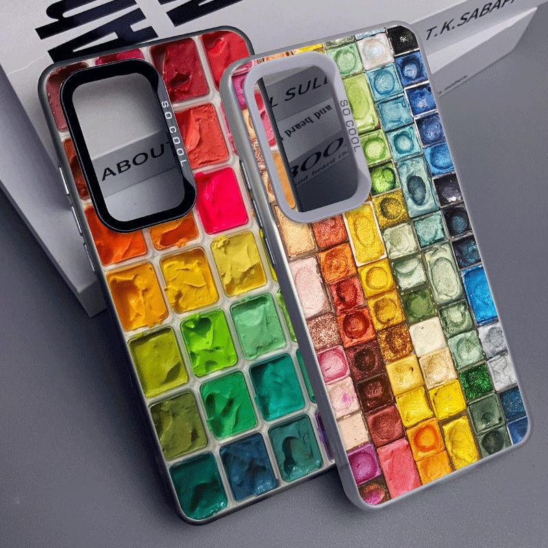 Watercolors Set Paint Palette Soft Phone Case for Samsung A17 A16 A15 A14 A13 A57 A56 A55 A54 A53 A37 A36 A35 A34 A33 A26 A25 A2