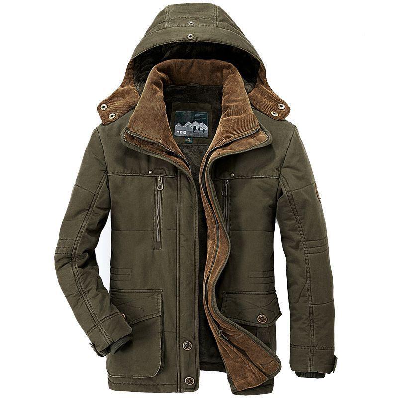 Youth Blue Fleece-Lined Cotton Jacket with Zipper, Detachable Collar, 3D Patch Pockets, and Casual Loose Fit - In Stock