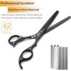 SANGELAR 6.5 Inch Colorful Pet Hair Scissors Thinning Scissors Pet Grooming Dog Scissors Professional Teddy Animal Hair Thinning Shear