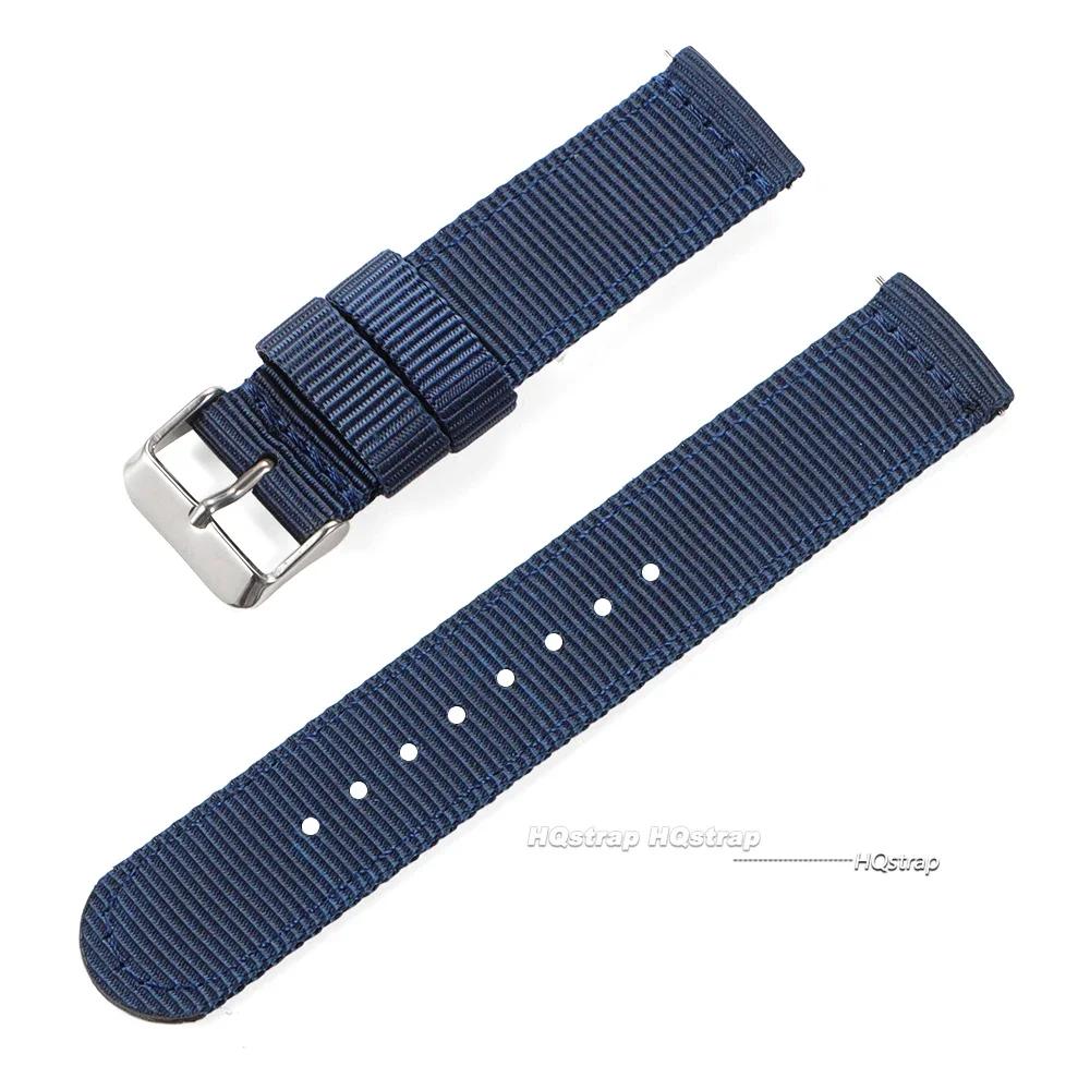 Nylon Watch Band 18mm 20mm 22mm 24mm for Military Woven Strap Quick Release Wristband for Seiko Women Men Sport Watch Bands