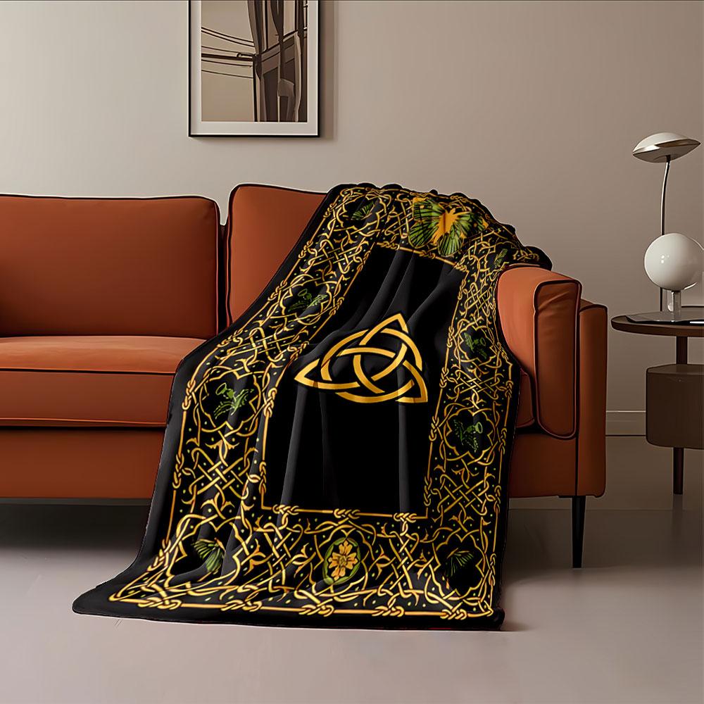 Celtic Knot Design Blanket for All Seasons Blanket Lunch Break Throw Gift