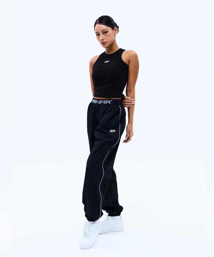 Mihag Signature Band Nylon Jogger Pants (Black)