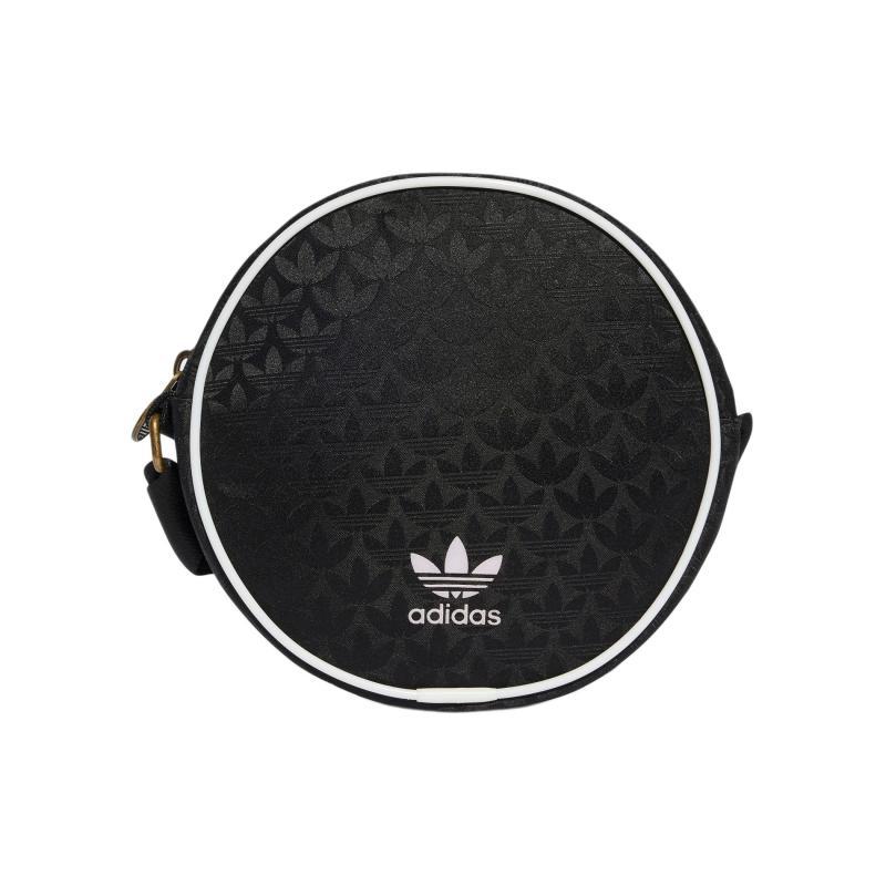 

Adidas Переработанный полиэстер Спортивная сумка через плечо Маленькая круглая сумка Унисекс Черно-белая Adidas IT7388 чёрный/белый