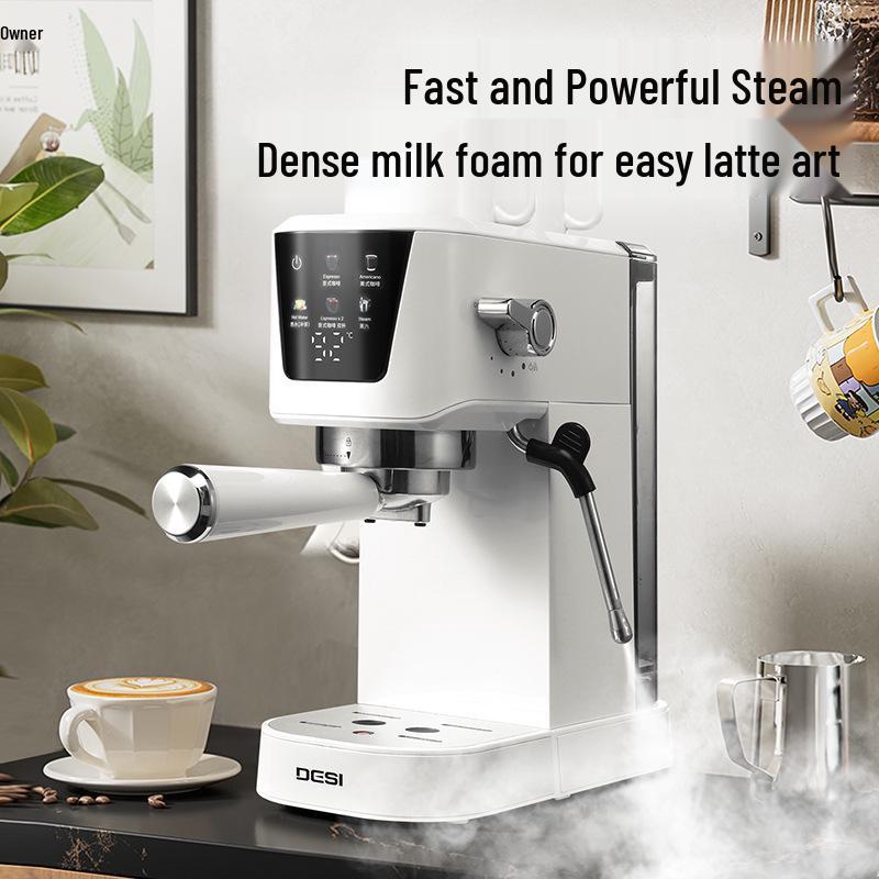 Multi-functional Semi-Automatic Coffee Machine with Steam Milk Frother - Free Shipping Single Unit - Italian Tea & Coffee Maker