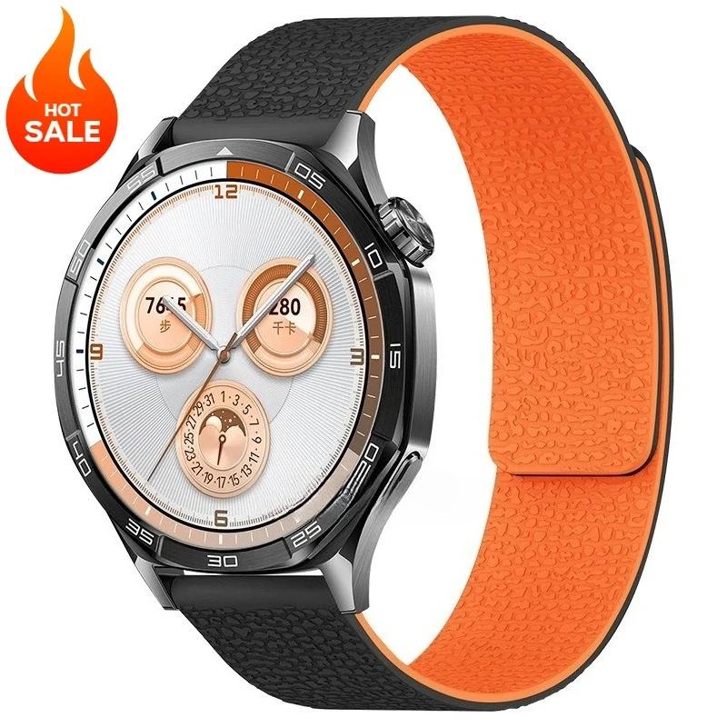 18mm 20mm 22mm Magnetic Strap for Huawei Watch 5 GT5/4 46MM 3Pro 4Pro Sport Silicone Bracelet for Samsung Galaxy Watch 7 6 5 4