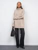 Autumn and Winter New Semi-turtleneck Street Simple Loose Knitted Jumper Ol Commuter Long-sleeved Sweater Women