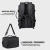 [Denash] Vacuum Compression Backpack with Travel Pump, Large Carry-on Size, Air Backpack for Men, Expandable 36-55L Large Capacity, Wet & Dry