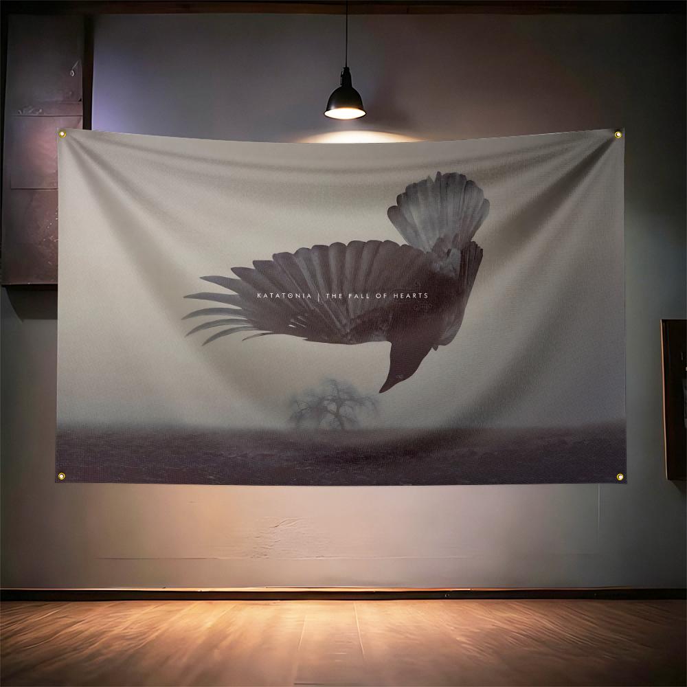 Rock Music Flag 3x5ft For Katatonia Fans Banner Hd Print Brass Grommet Garage Bedroom Living Room Dorm Wall Decor Tapestry