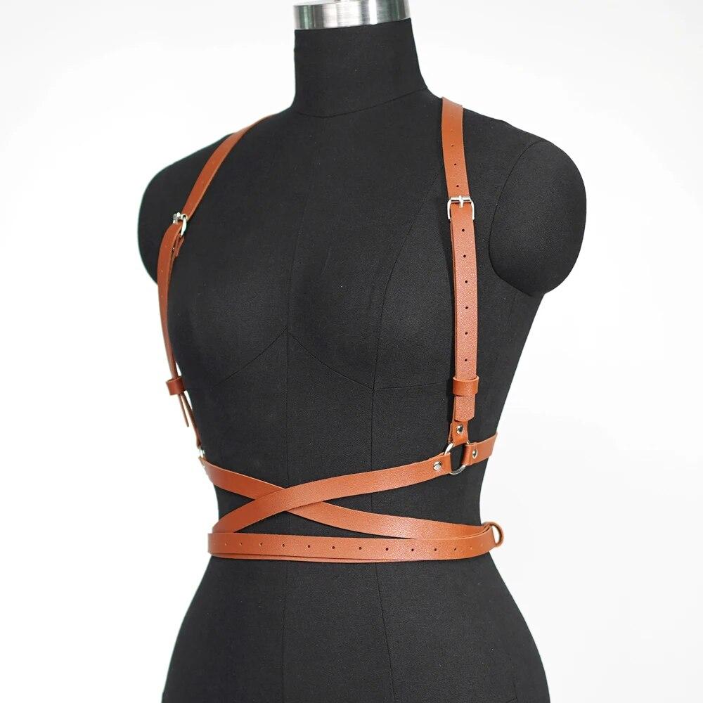 Women Fashion Punk Harness Belts Harajuku Chest Harness Corsett Belt Suspenders for Women Waist Belt Gothic Clothing Accessories
