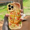 Phone Case: 2D Flat Design Suitable for iPhone 18 17 16 15 14 13 Pro Protective Case, Pizza Slice, Perfect Christmas and Halloween Holiday Gift