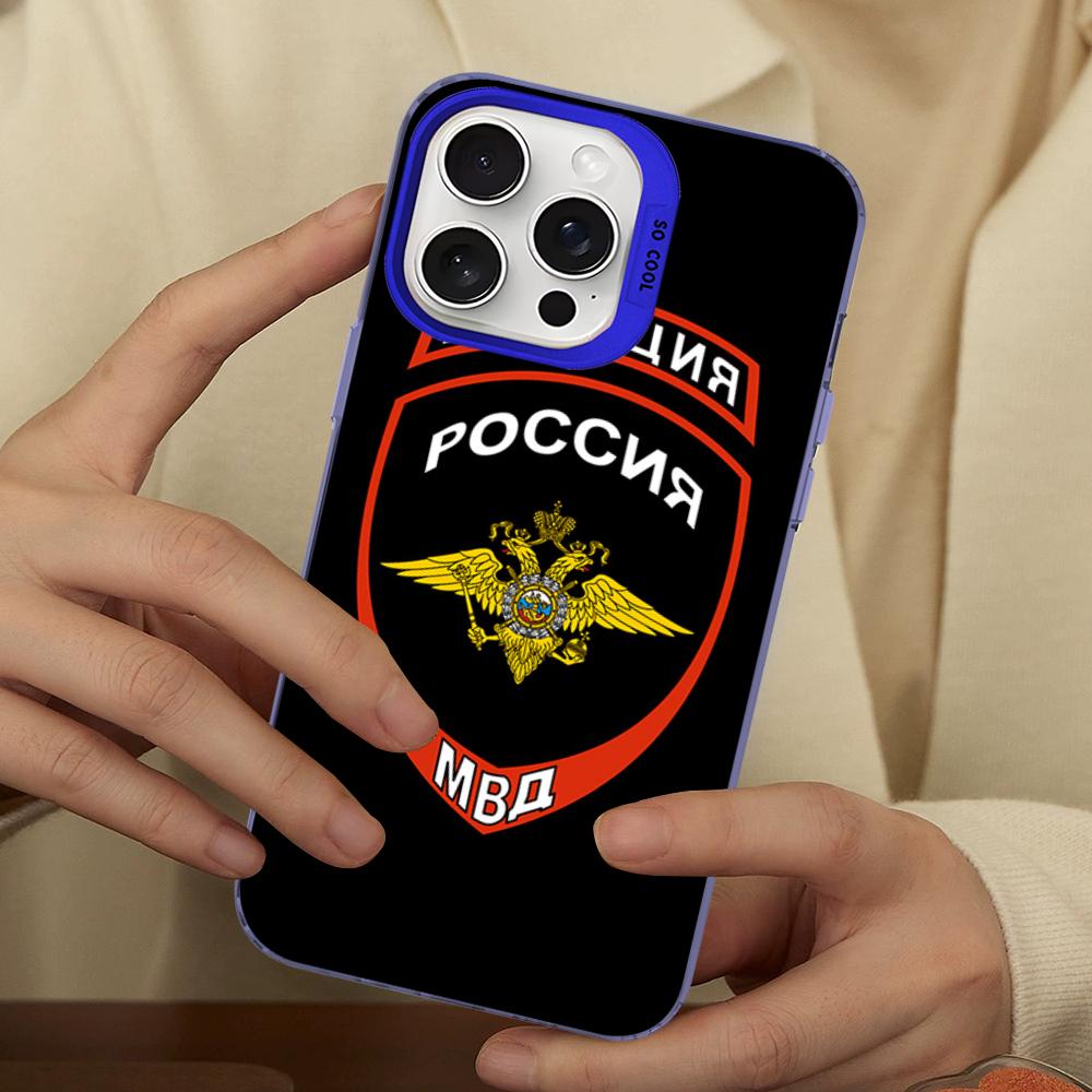 Russia Russian Flags Poccnr Emblem Phone Case For IPhone 16 15 14 13 12 11 Pro Max X XR XSMAX Matte Shockproof Back Cover
