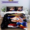 3pcs Pinocchio Character Quilt Cover Set - Soft & Comfortable Polyester Fabric, All-Season Breathable Comforter Set For 1 Quilt Cover & 2 Pillowc