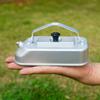 Portable Camping Tea Kettle Aluminum Alloy Camping Boiling Water Pot with Handle Outdoor Cookware Teapot for Picnic Hiking