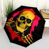 1pc Skull Ripper Automatic Open/Close Umbrella, Portable Folding Umbrella, Compact Travel Umbrella For117