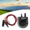 Solar Cable Gland Entry Housing Weatherproof ABS Solar Double Cable Entry Gland for Roof Panels On RV Boat Camping Vehicle
