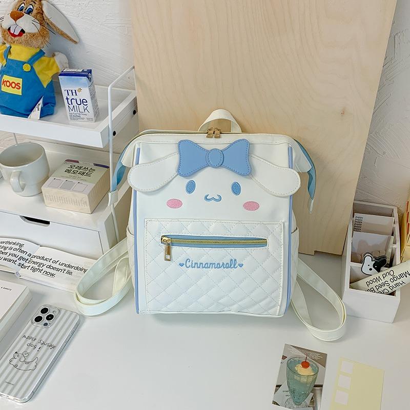 

Premium cute bow big-eared dog backpack new cartoon large capacity casual simple clip