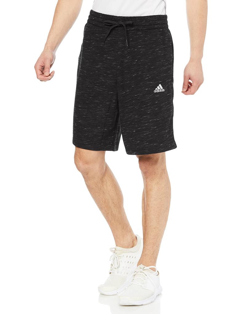 Adidas Essentials French Terry Melange Black Melange Size CI787 Men's Shorts, (HE1804), J/S,