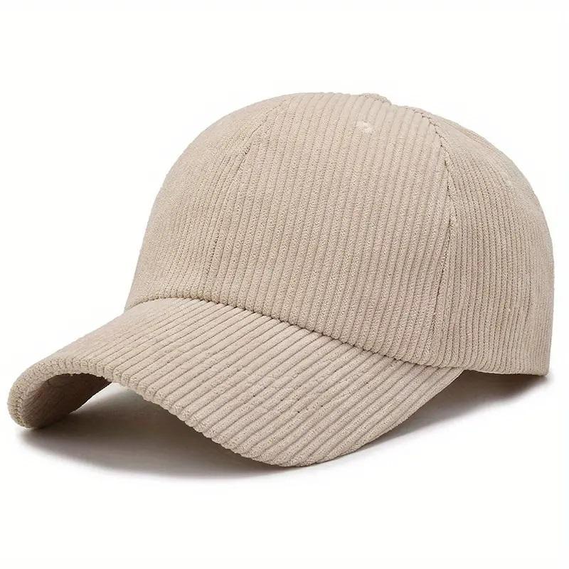 Corduroy Hat, Strapback Cap, SnapBack Hat, Baseball Hat, Solid Colour Summer Hat, Beach Unisex Hats For Men Women, Dad Hats, Vin