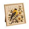 Hummingbird Bead Embroidery Kit, DIY Pearl Art Painting, with Crystal Beads Floral Designs Craft, for Adults Beginners
